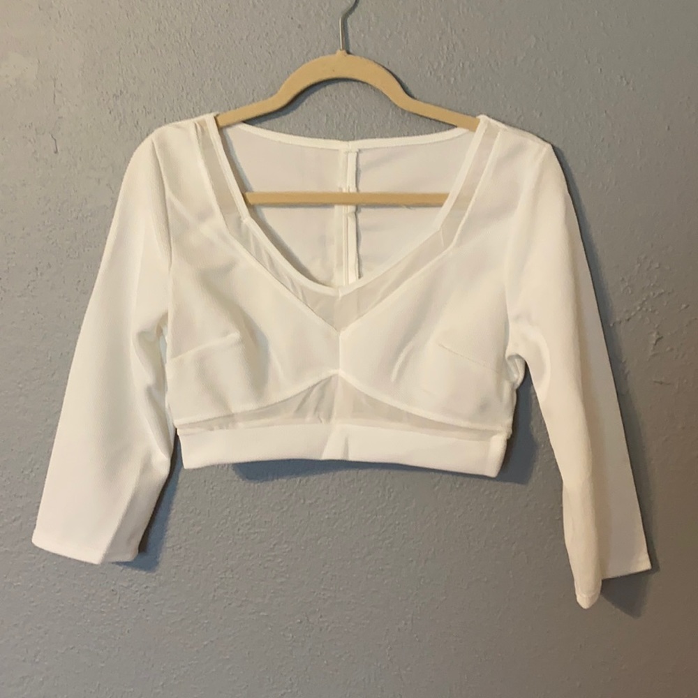 White Crop Top
